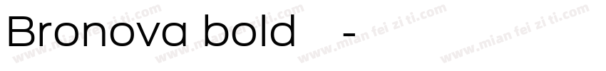 Bronova bold字体字体转换